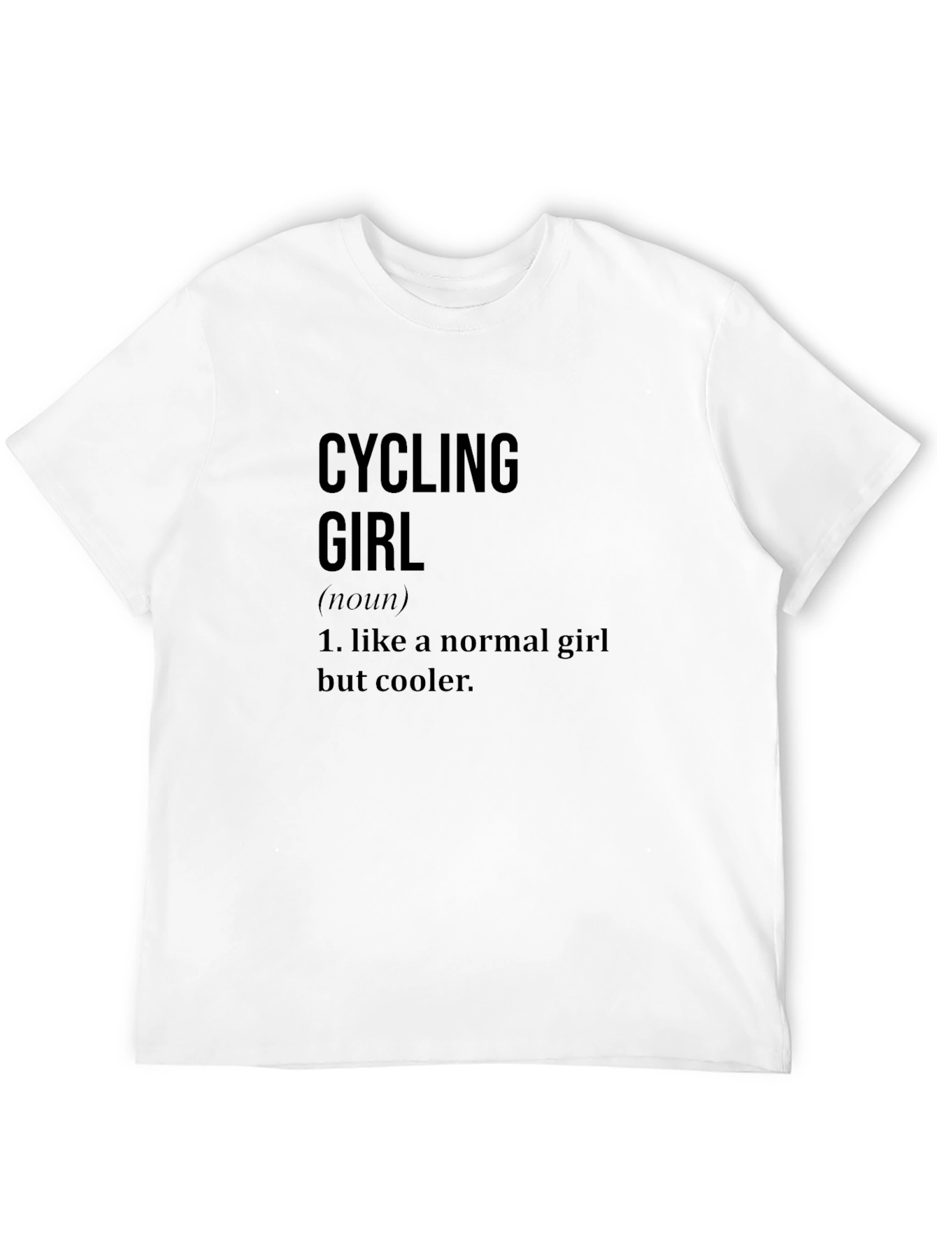 Cycling Girl T-Shirt - Cool Biker Gift