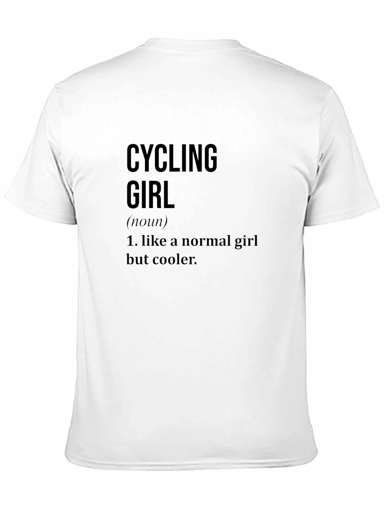 Cycling Girl T-Shirt - Cool Biker Gift