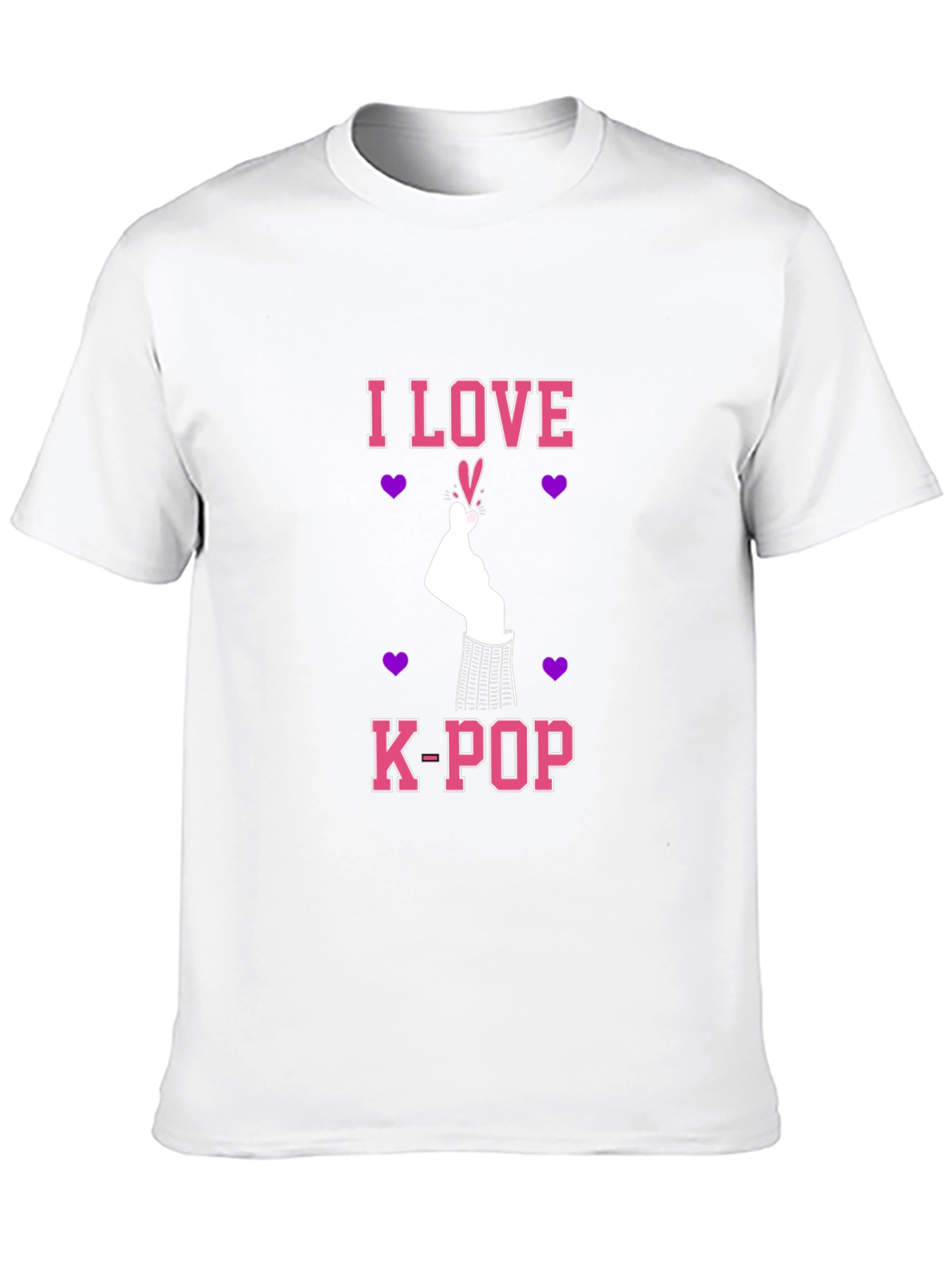 I Love K-Pop Black Graphic Tee