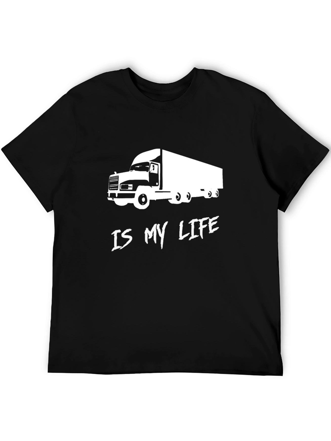 Trucker Life T-Shirt - Black Graphic Tee