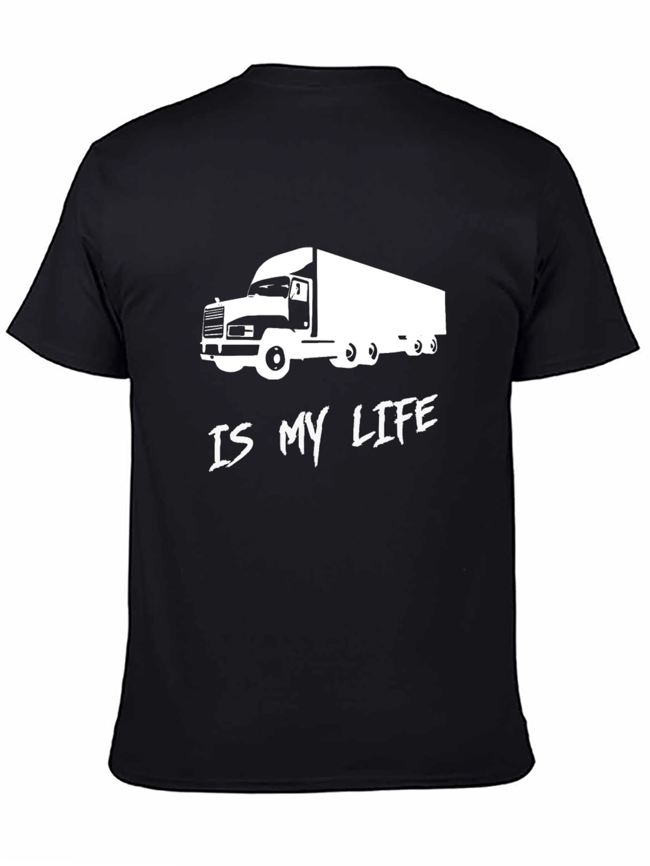 Trucker Life T-Shirt - Black Graphic Tee