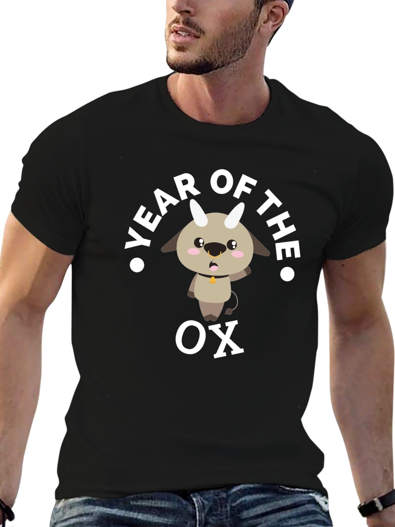 Year of the Ox T-Shirt Cute Goat Zodiac Tee