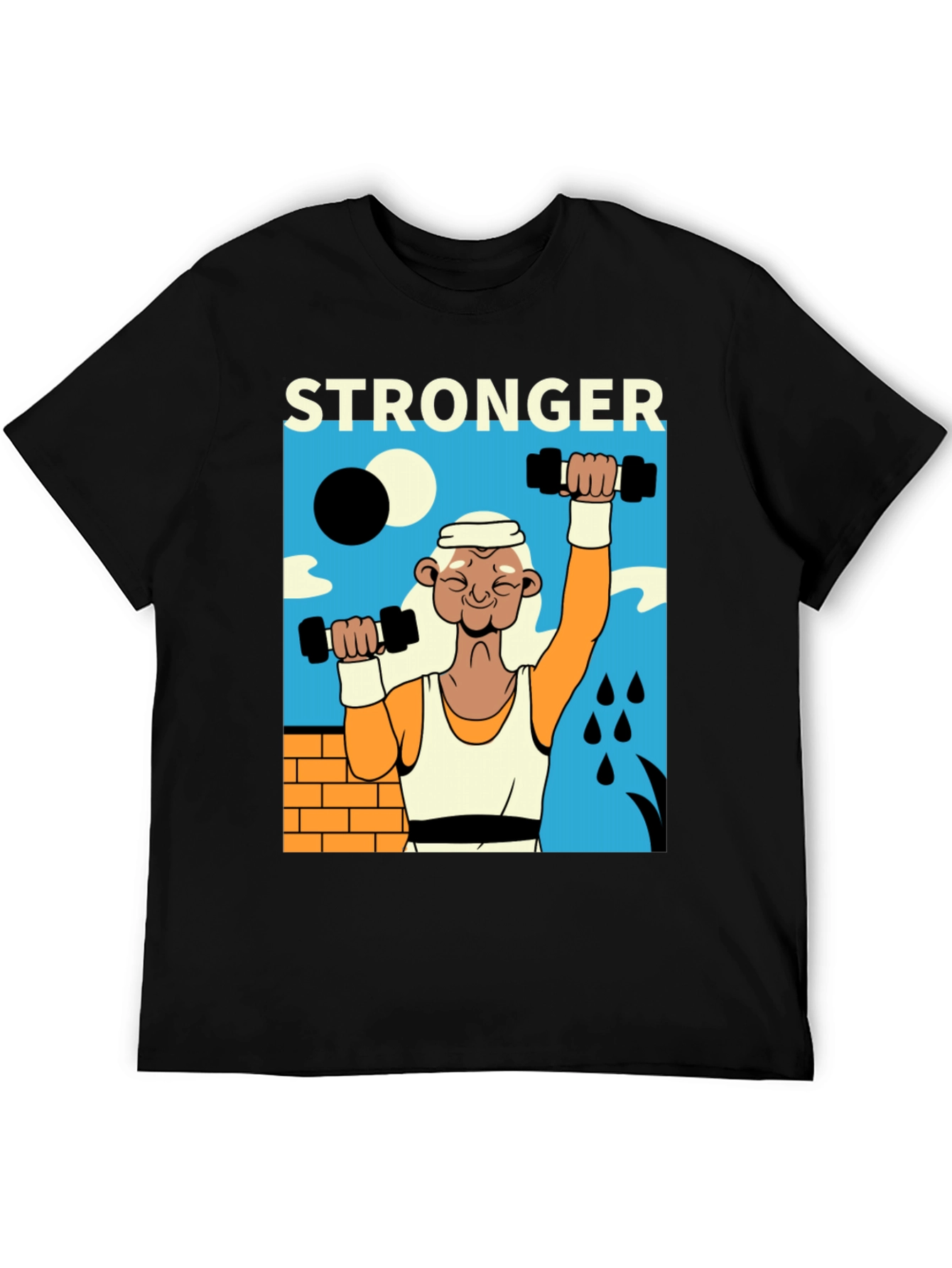 Stronger Graphic T-Shirt - Black