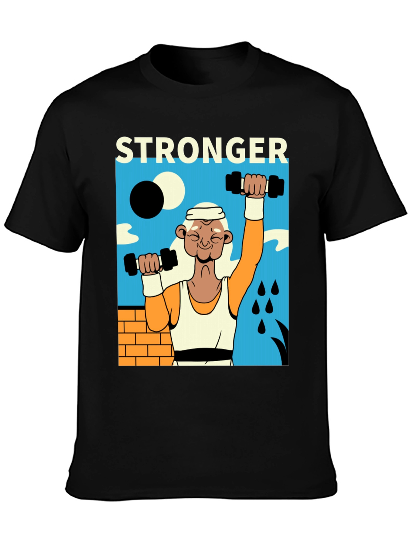 Stronger Graphic T-Shirt - Black