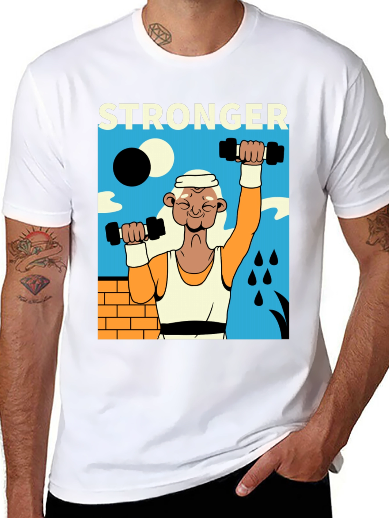 Stronger Graphic T-Shirt - Black