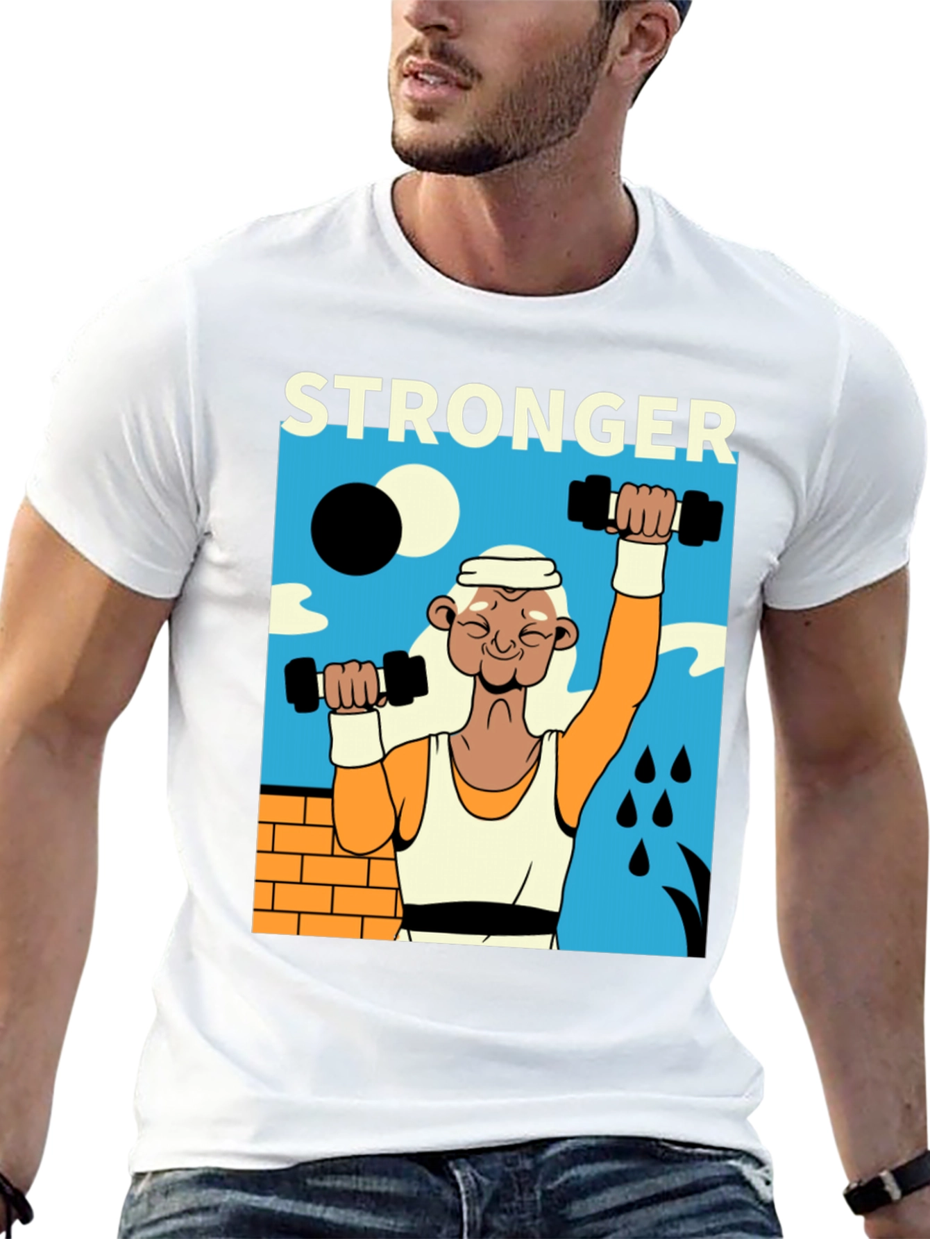 Stronger Graphic T-Shirt - Black