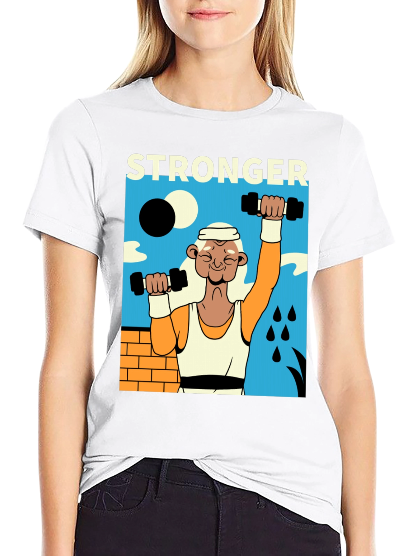 Stronger Graphic T-Shirt - Black