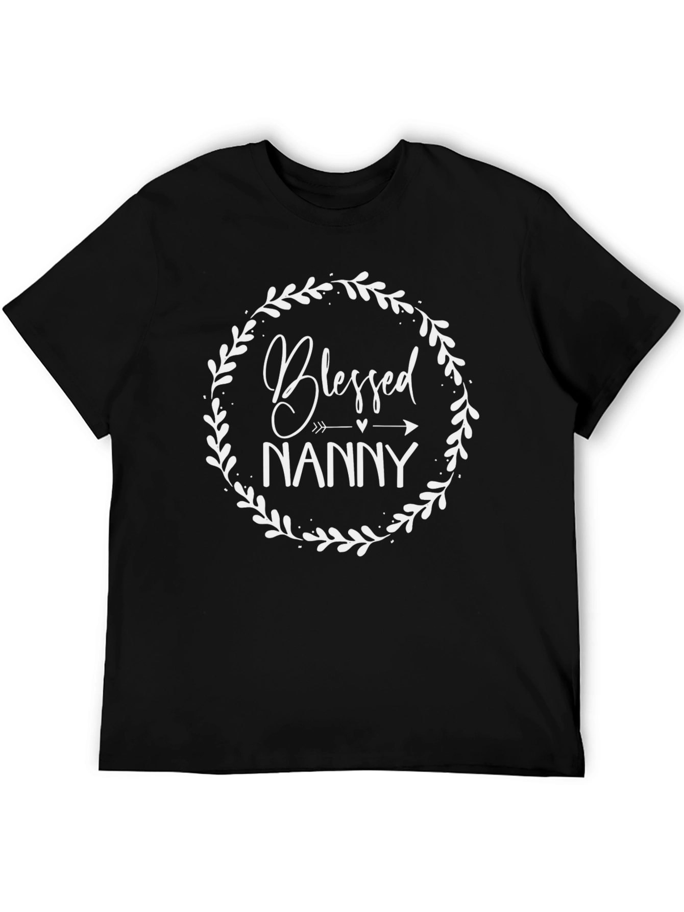 Blessed Nanny Graphic T-Shirt - Soft Black Tee