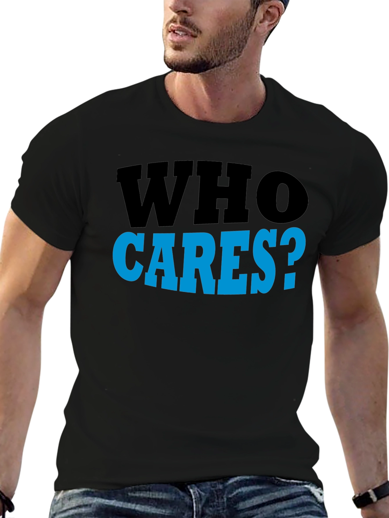 Who Cares? Graphic T-Shirt - Casual Wear