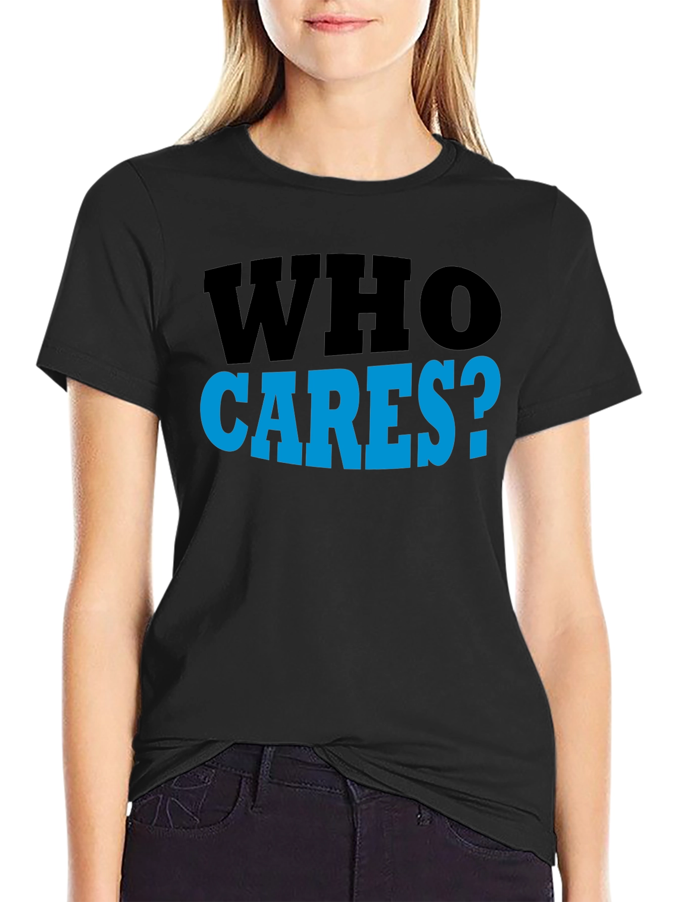 Who Cares? Graphic T-Shirt - Casual Wear