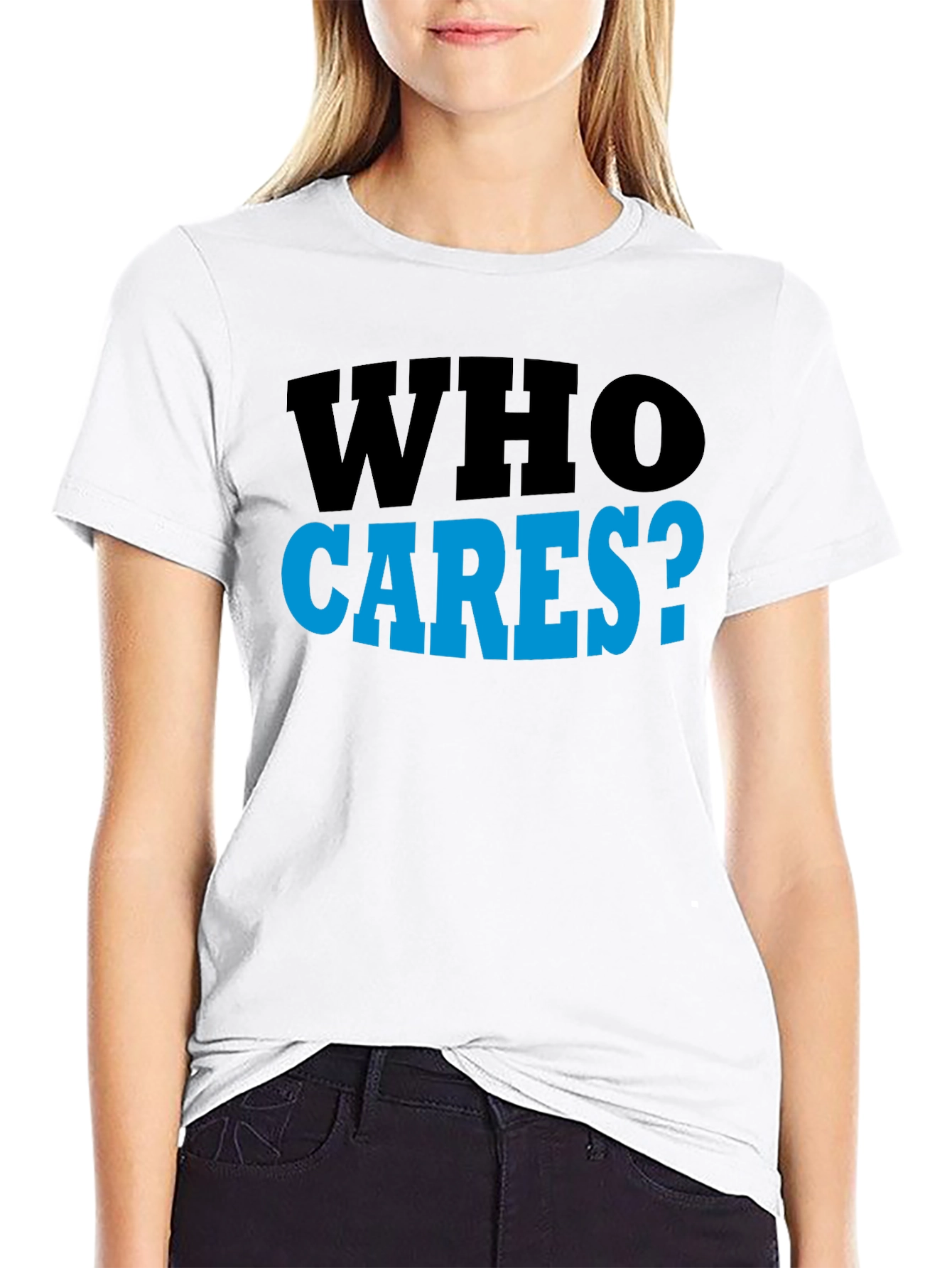 Who Cares? Graphic T-Shirt - Casual Wear