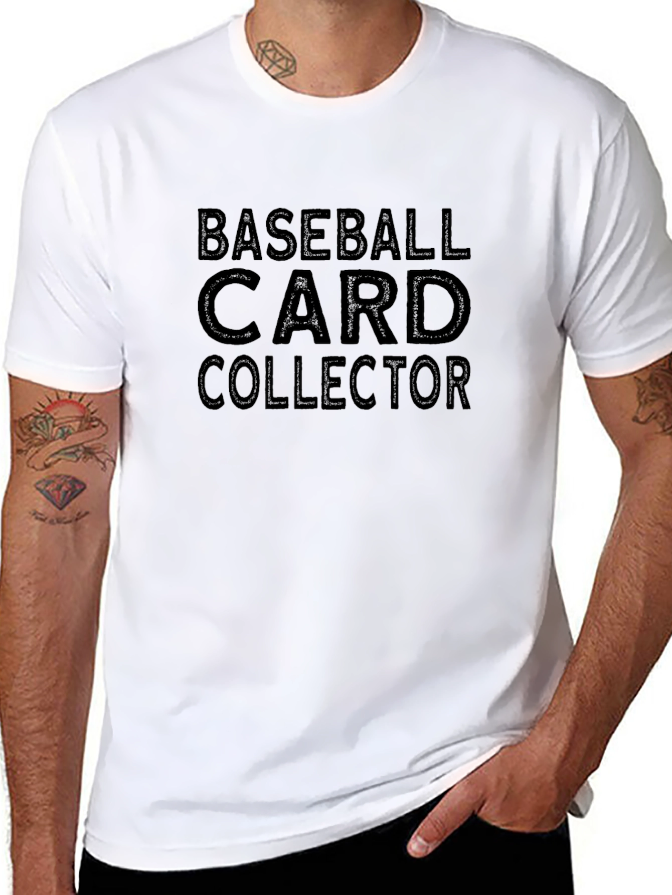 Baseball Card Collector Black T-Shirt