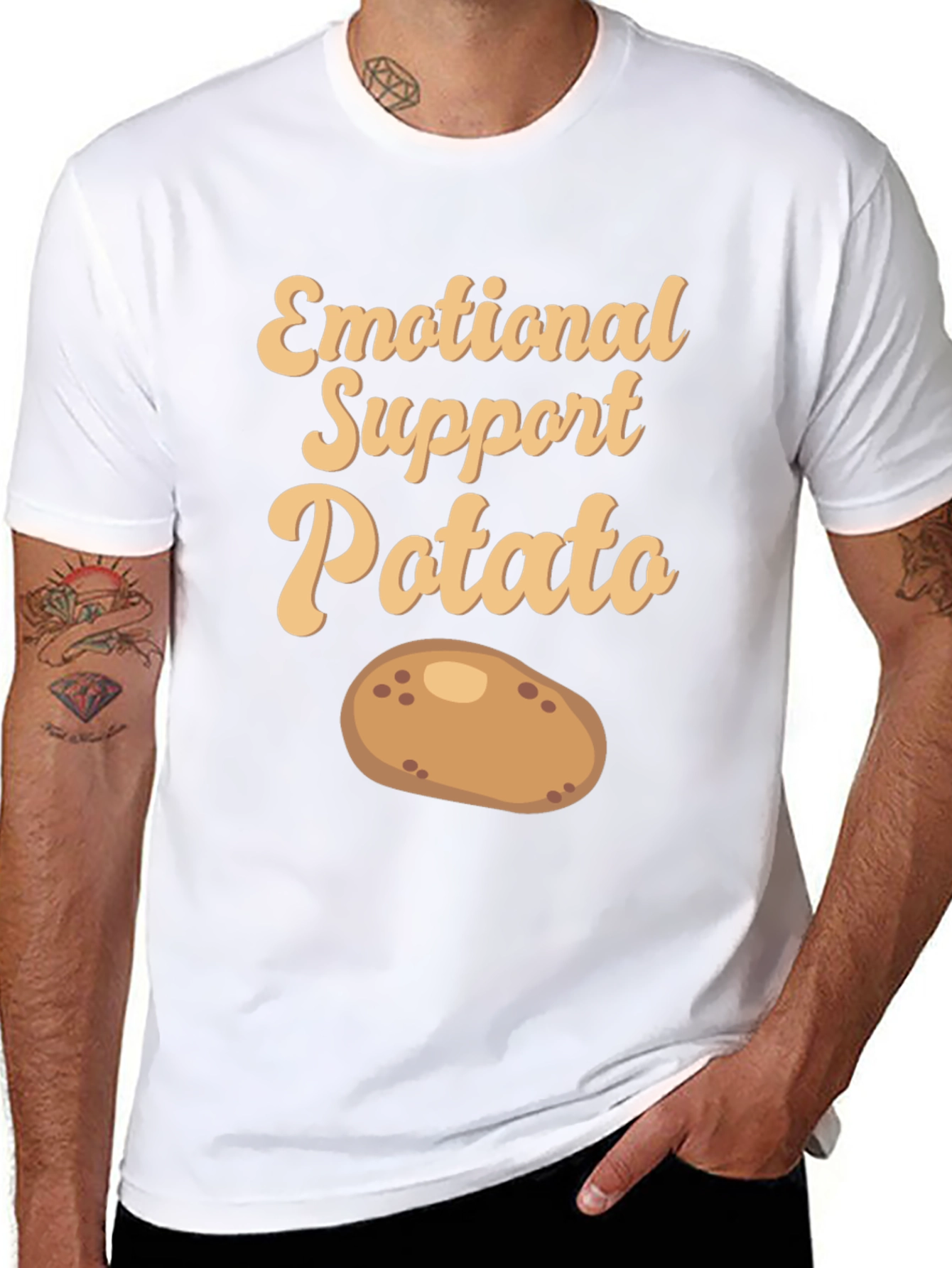 Emotional Support Potato T-Shirt - Cute & Comfy!