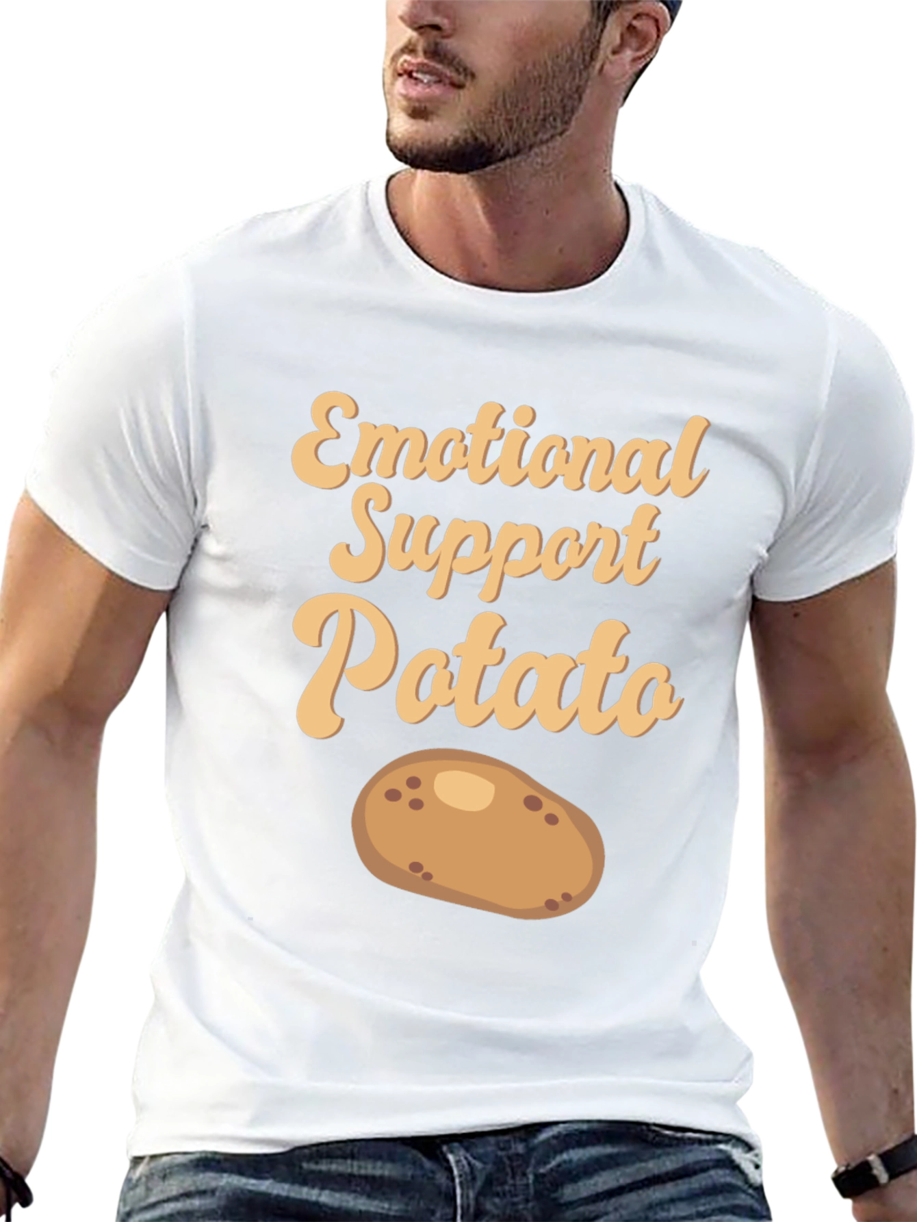 Emotional Support Potato T-Shirt - Cute & Comfy!