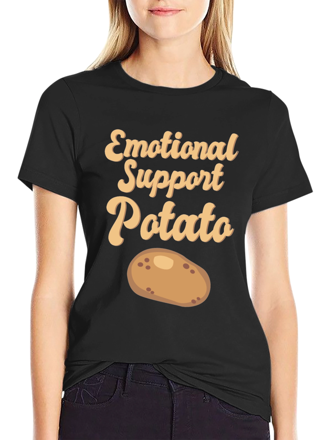Emotional Support Potato T-Shirt - Cute & Comfy!