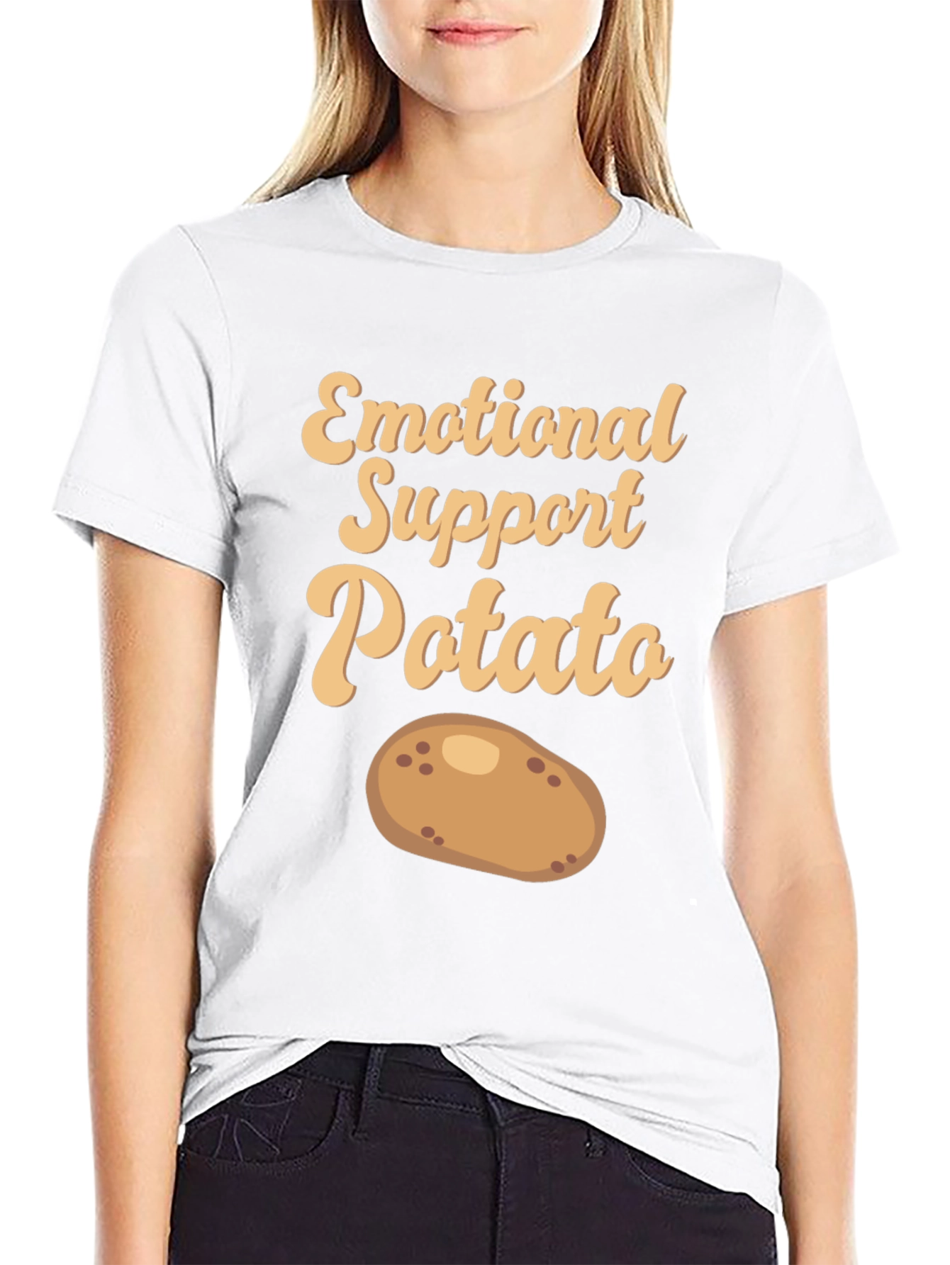 Emotional Support Potato T-Shirt - Cute & Comfy!