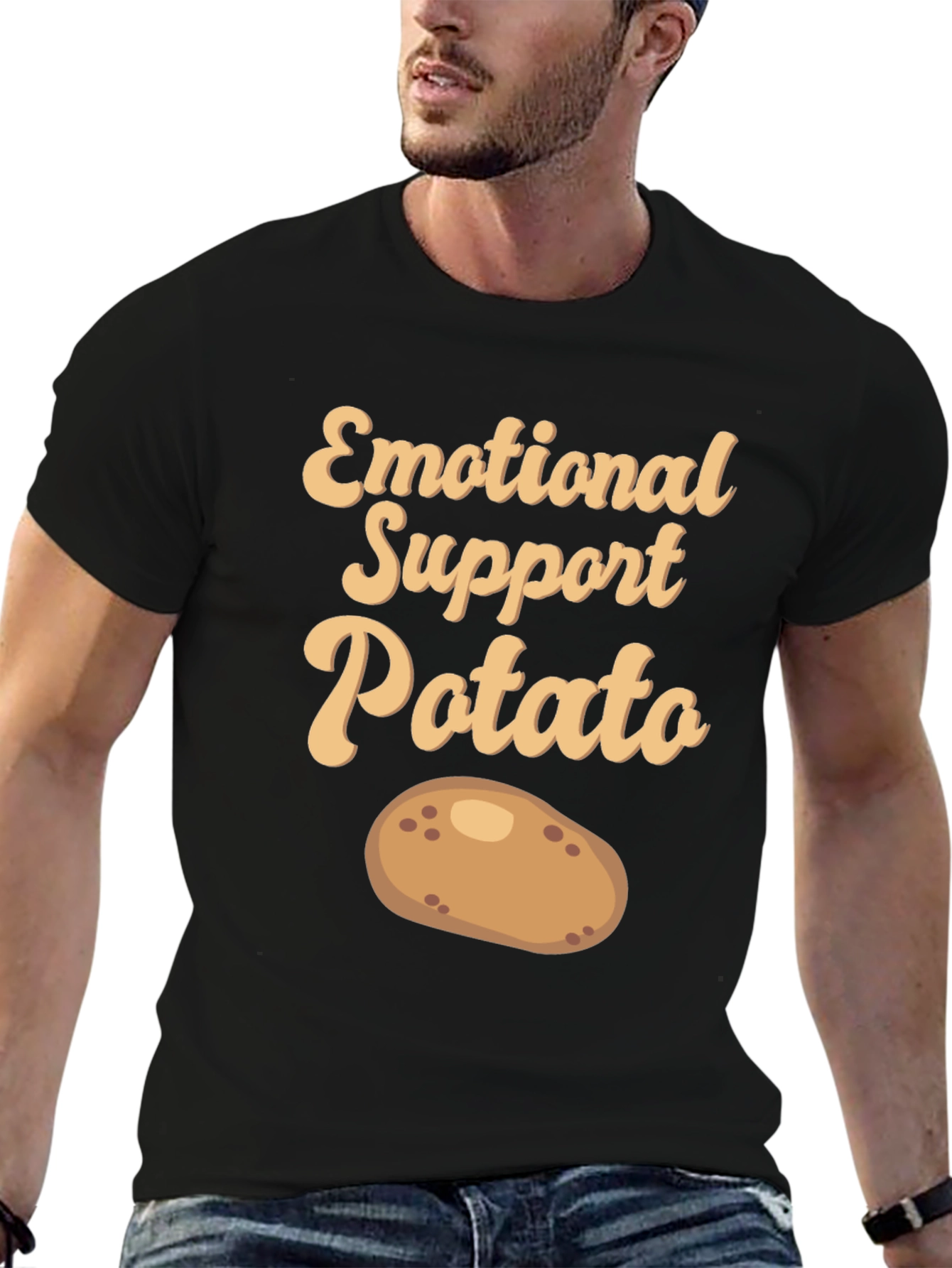 Emotional Support Potato T-Shirt - Cute & Comfy!
