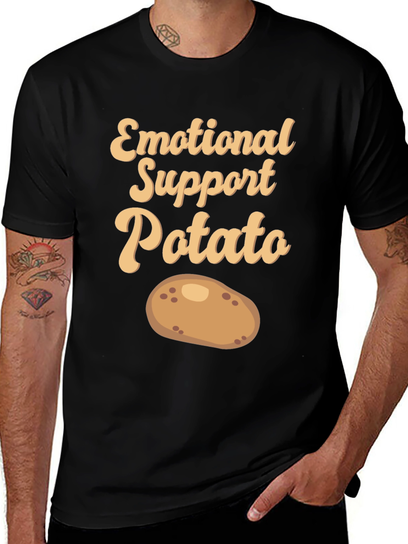 Emotional Support Potato T-Shirt - Cute & Comfy!