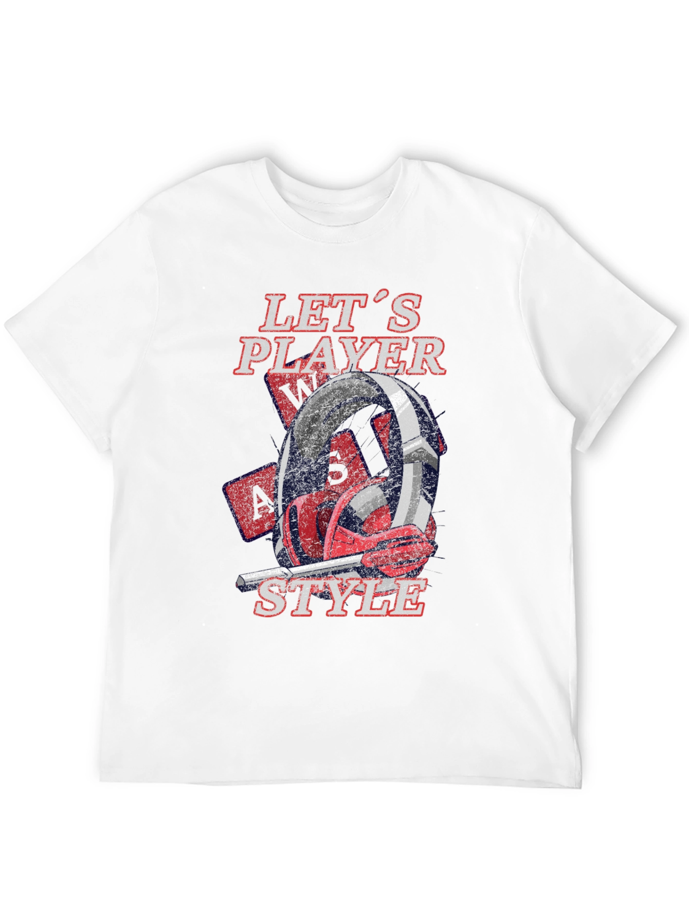 Lets Player Style Black Graphic Tee