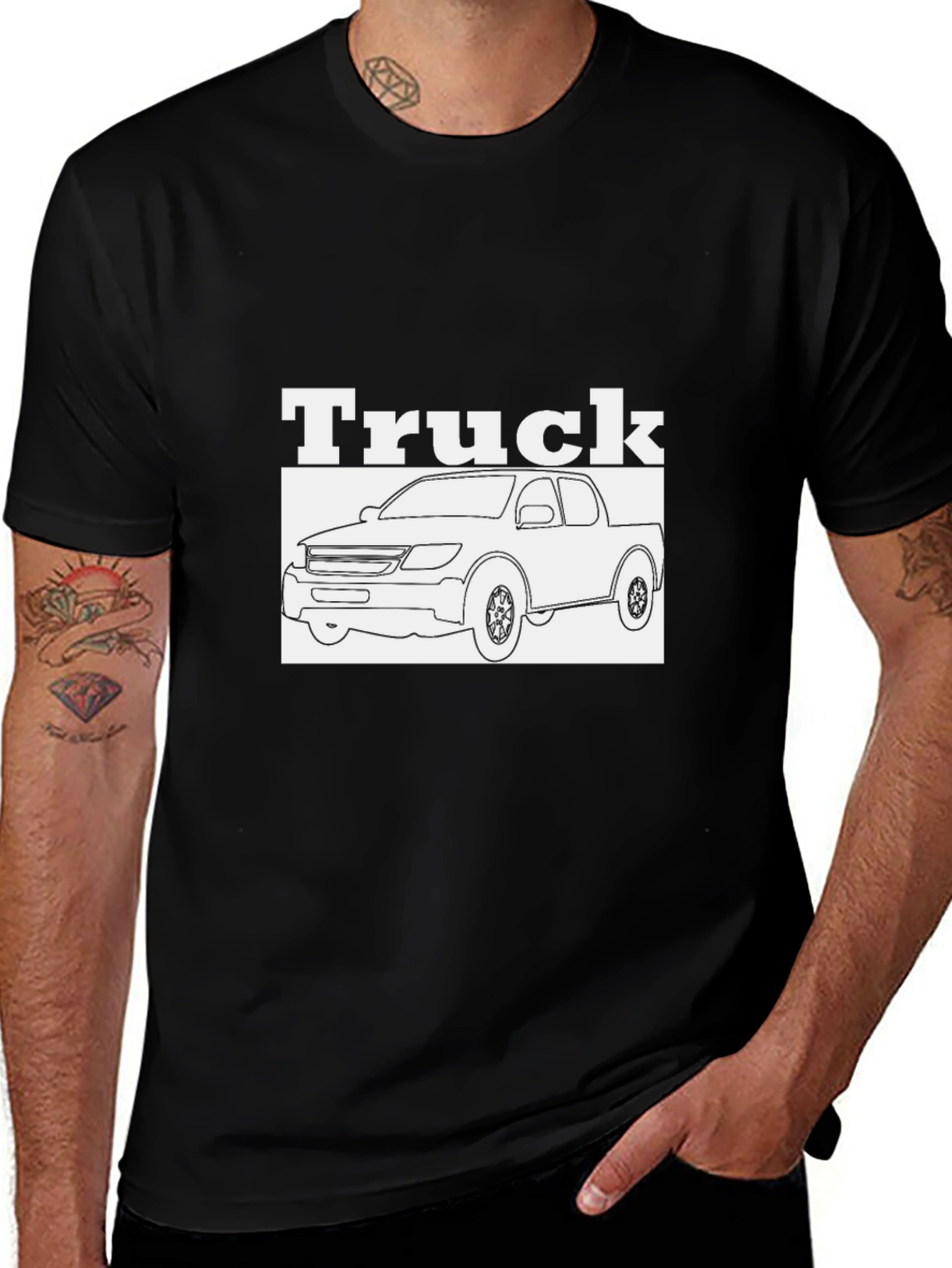 Truck Graphic Black T-Shirt