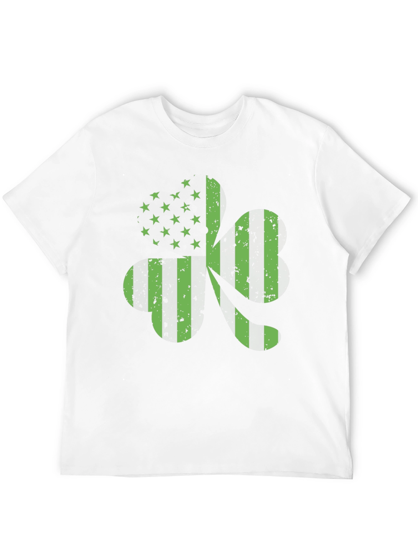 American Flag 420 T-Shirt - Green Print
