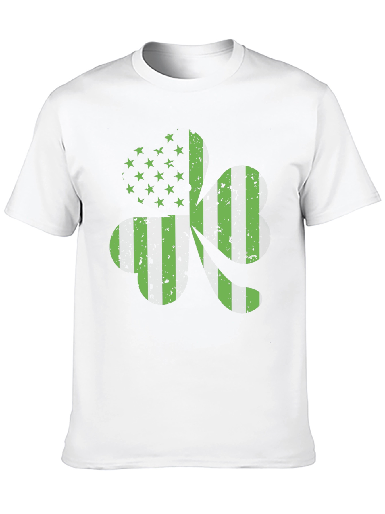 American Flag 420 T-Shirt - Green Print