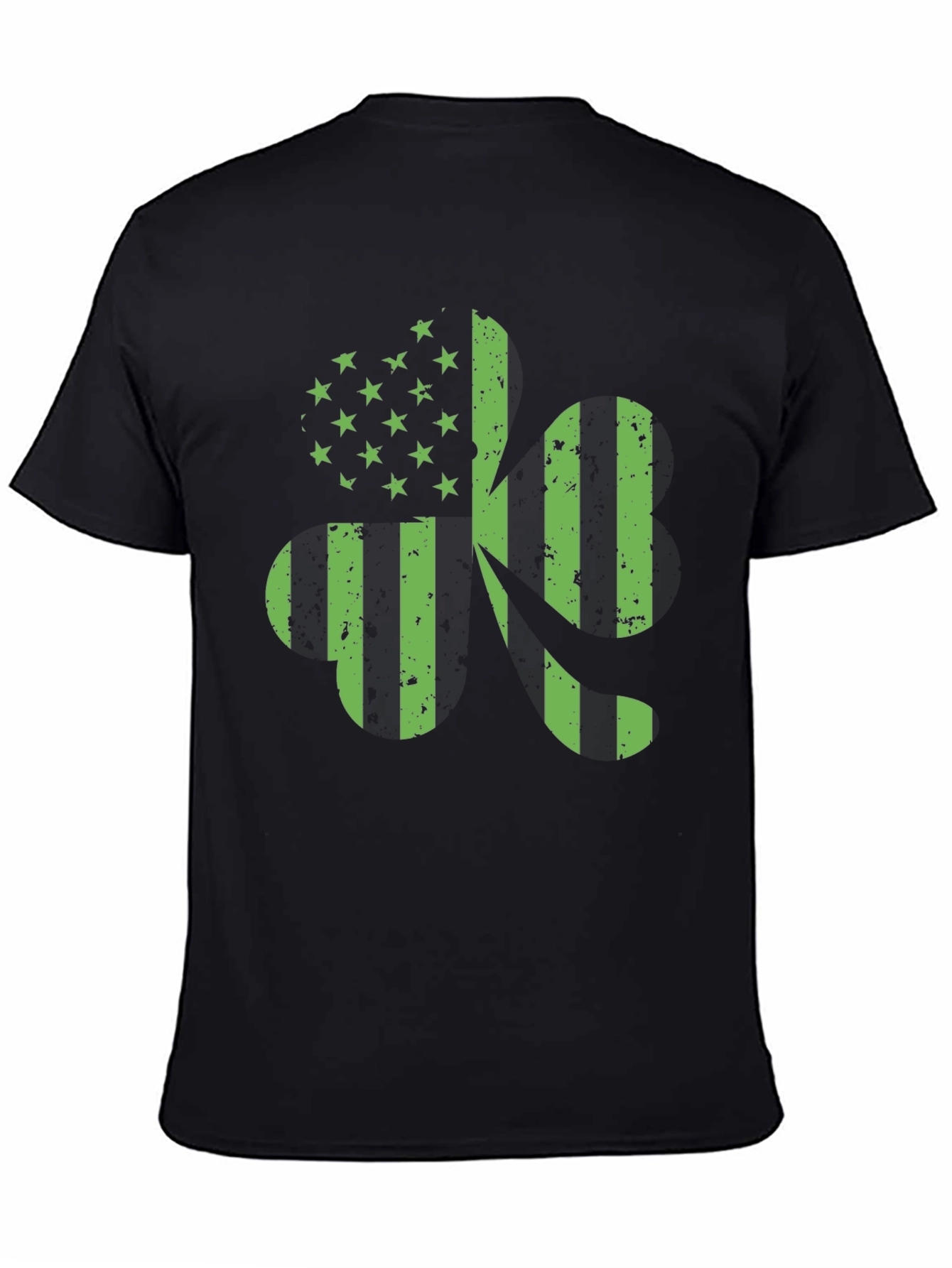 American Flag 420 T-Shirt - Green Print