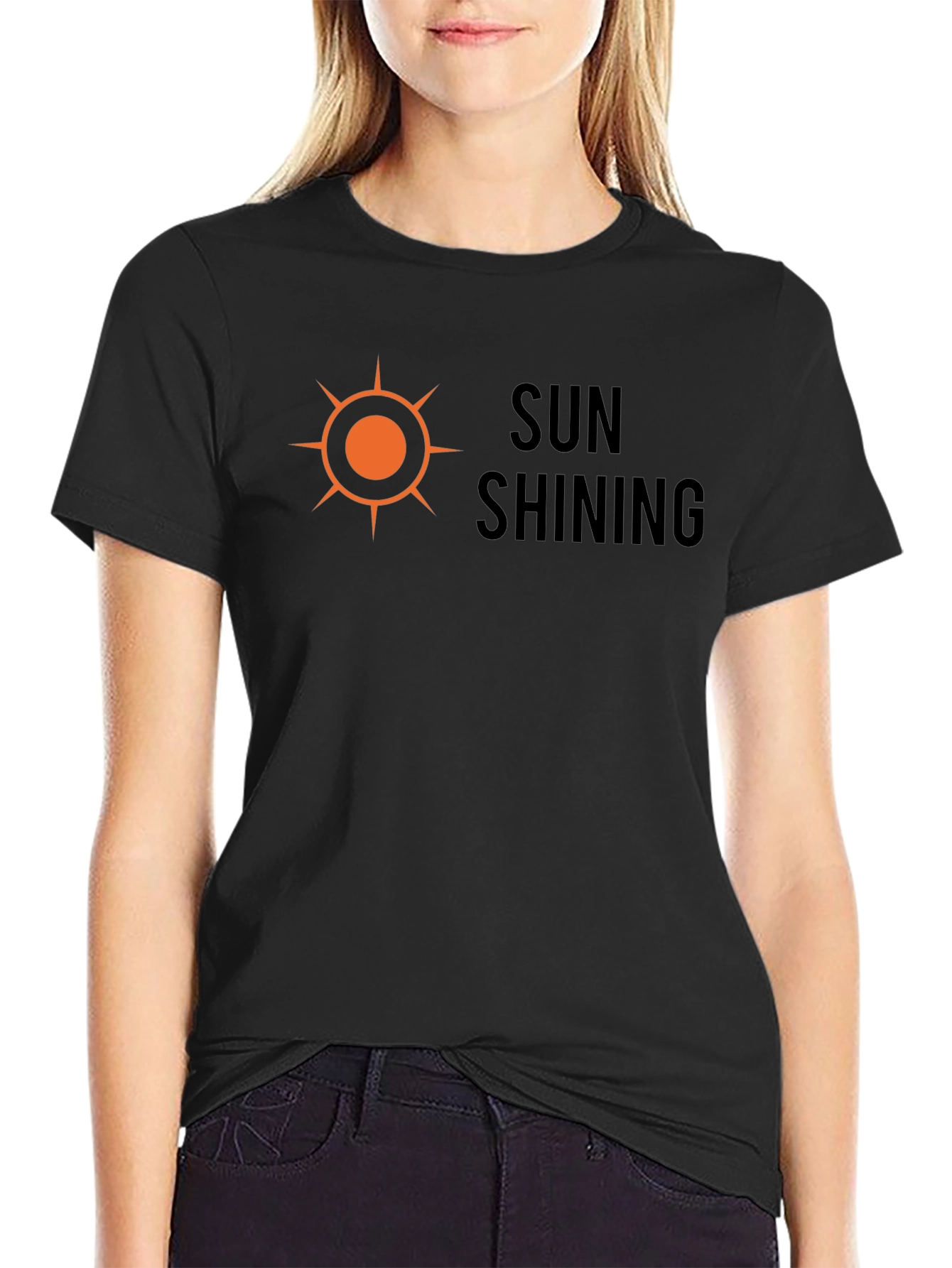 Sun Shining Graphic Tee - Mens Black T-Shirt