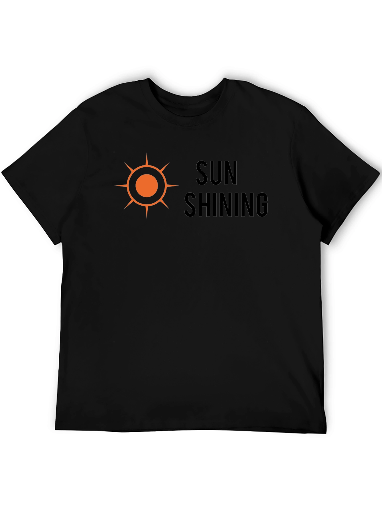 Sun Shining Graphic Tee - Mens Black T-Shirt