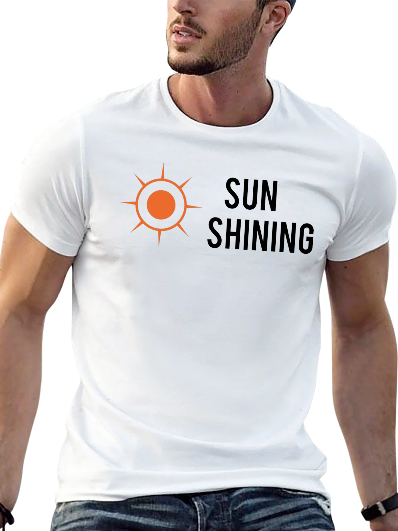 Sun Shining Graphic Tee - Mens Black T-Shirt