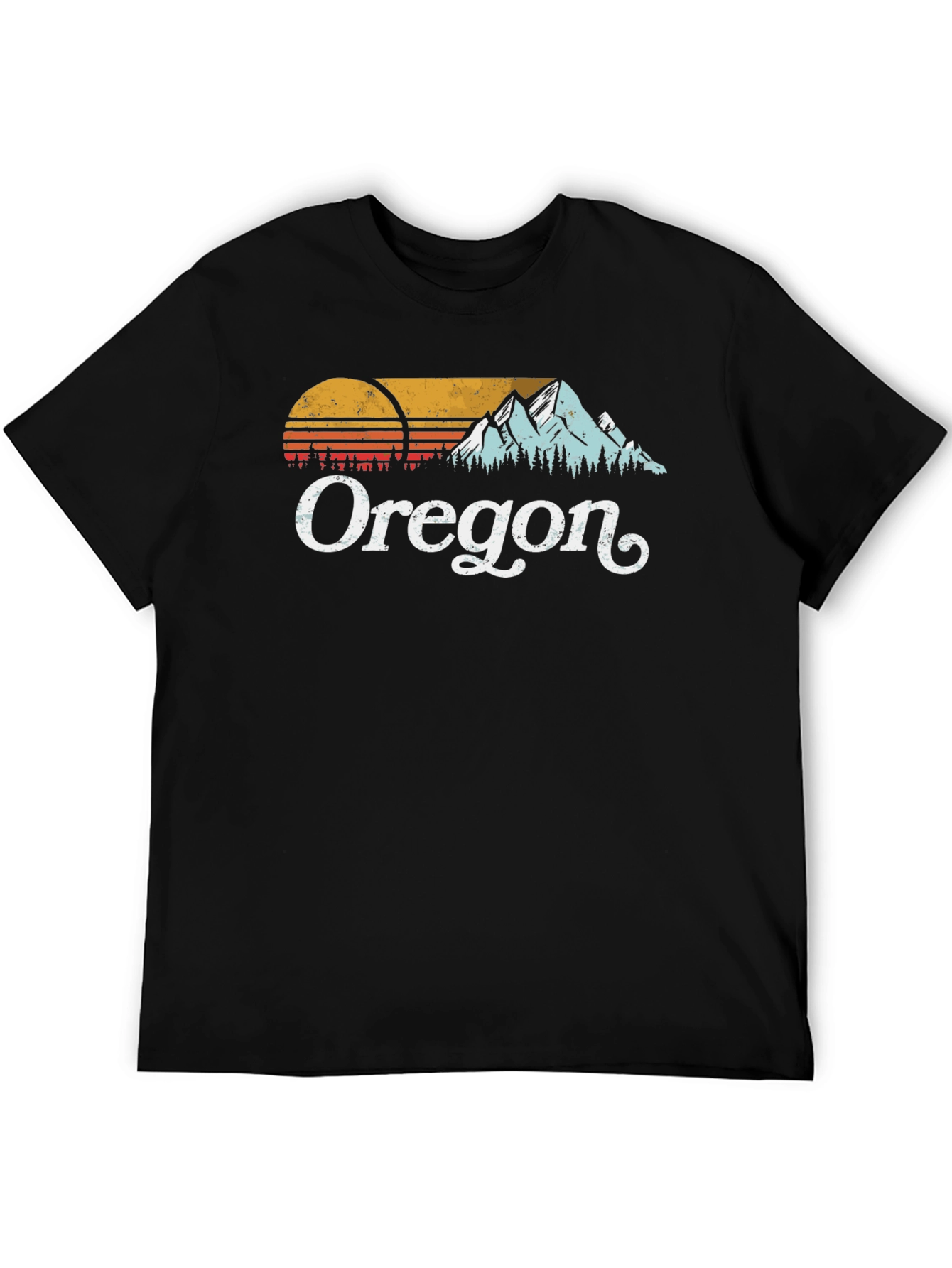 Oregon Graphic Tee - Retro Mountain Design