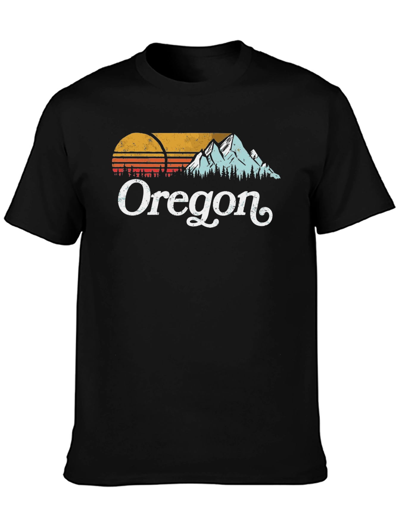 Oregon Graphic Tee - Retro Mountain Design