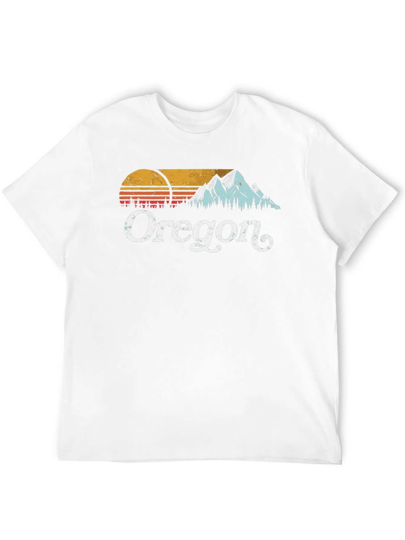 Oregon Graphic Tee - Retro Mountain Design