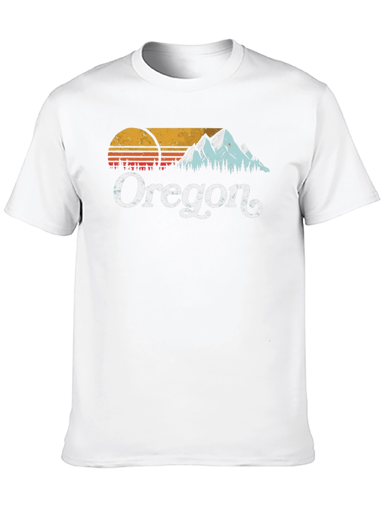 Oregon Graphic Tee - Retro Mountain Design