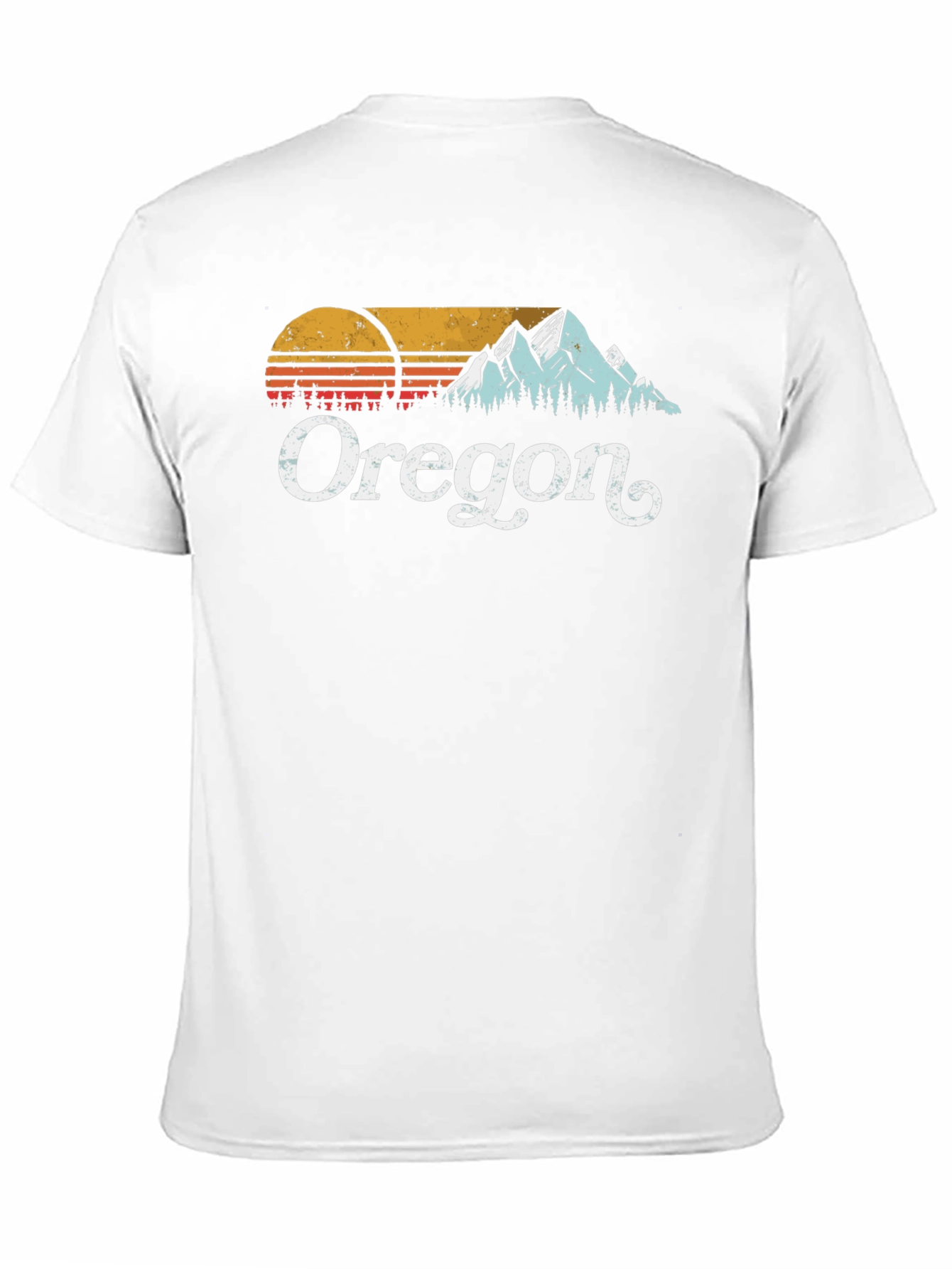 Oregon Graphic Tee - Retro Mountain Design