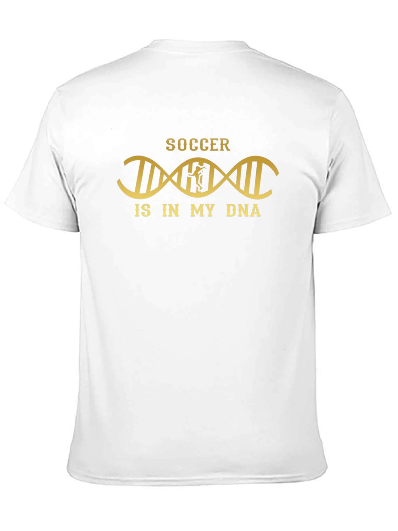 Soccer DNA Graphic Tee - Black Cotton T-Shirt