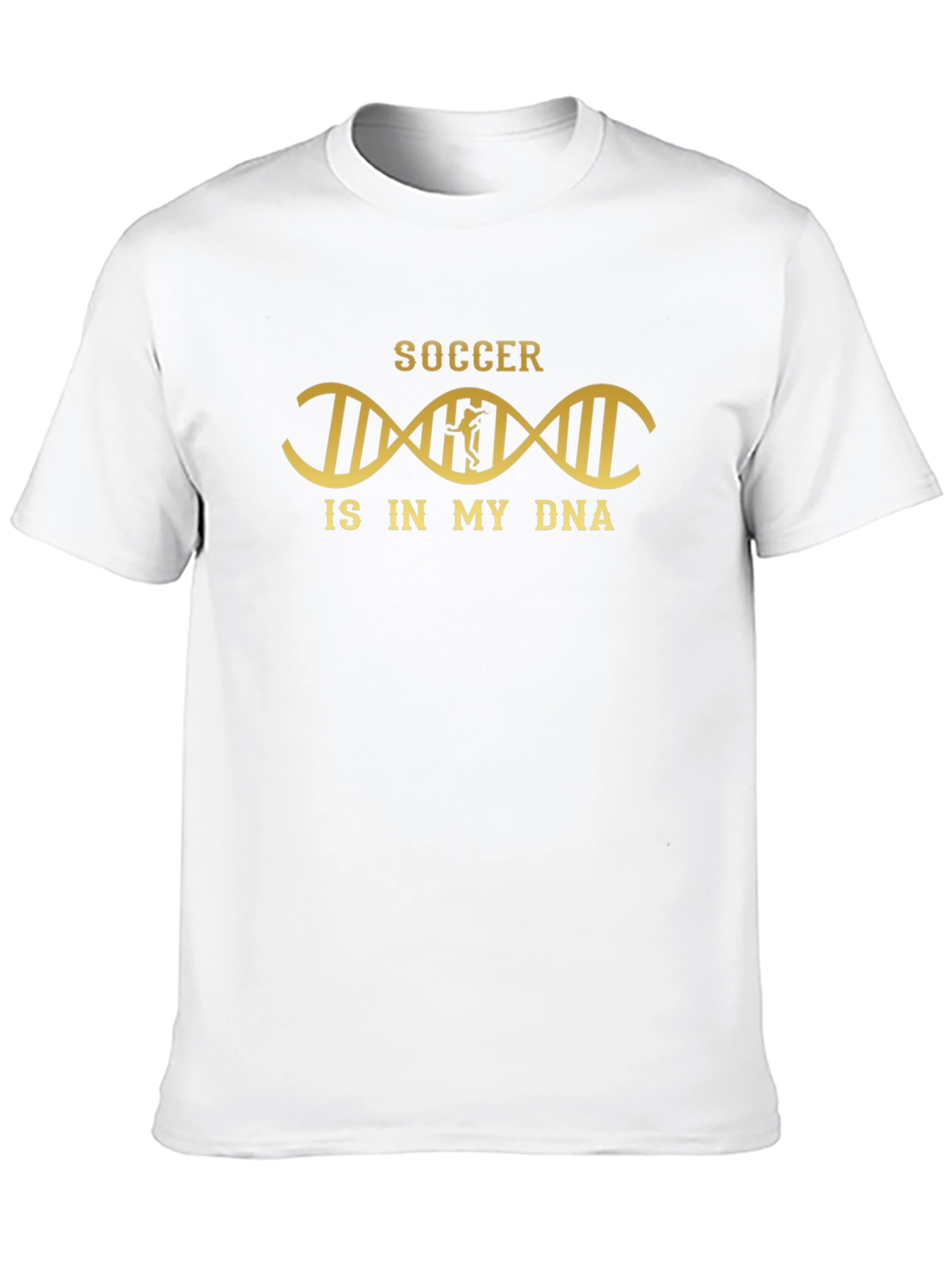 Soccer DNA Graphic Tee - Black Cotton T-Shirt