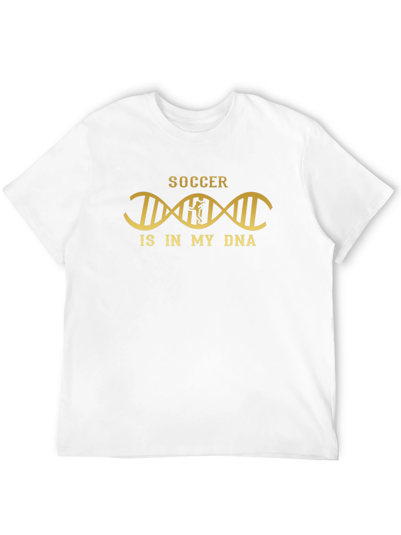 Soccer DNA Graphic Tee - Black Cotton T-Shirt