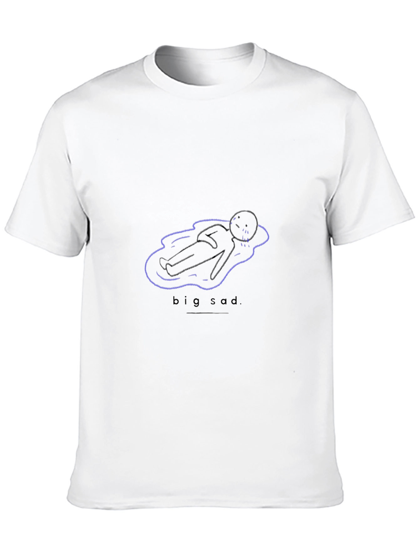 Big Sad Graphic Tee - Black Unisex T-Shirt