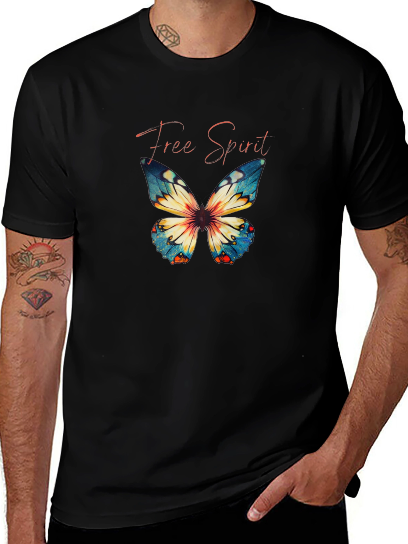 Free Spirit Butterfly Graphic Tee - Unisex