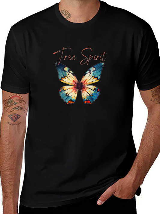 Free Spirit Butterfly Graphic Tee - Unisex