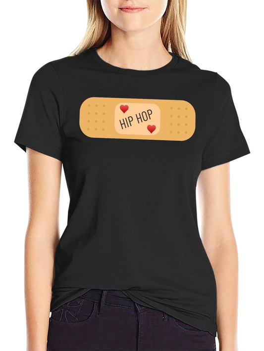 Hip Hop Love Bandage Graphic T-Shirt