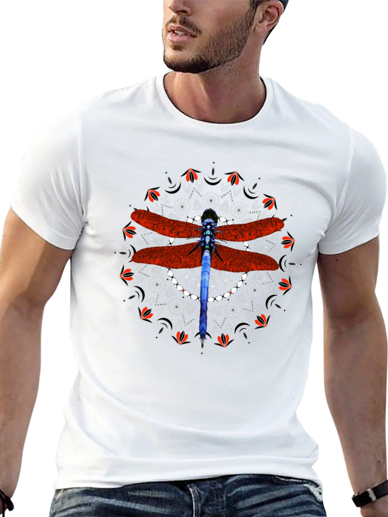 Dragonfly Mandala Graphic Tee