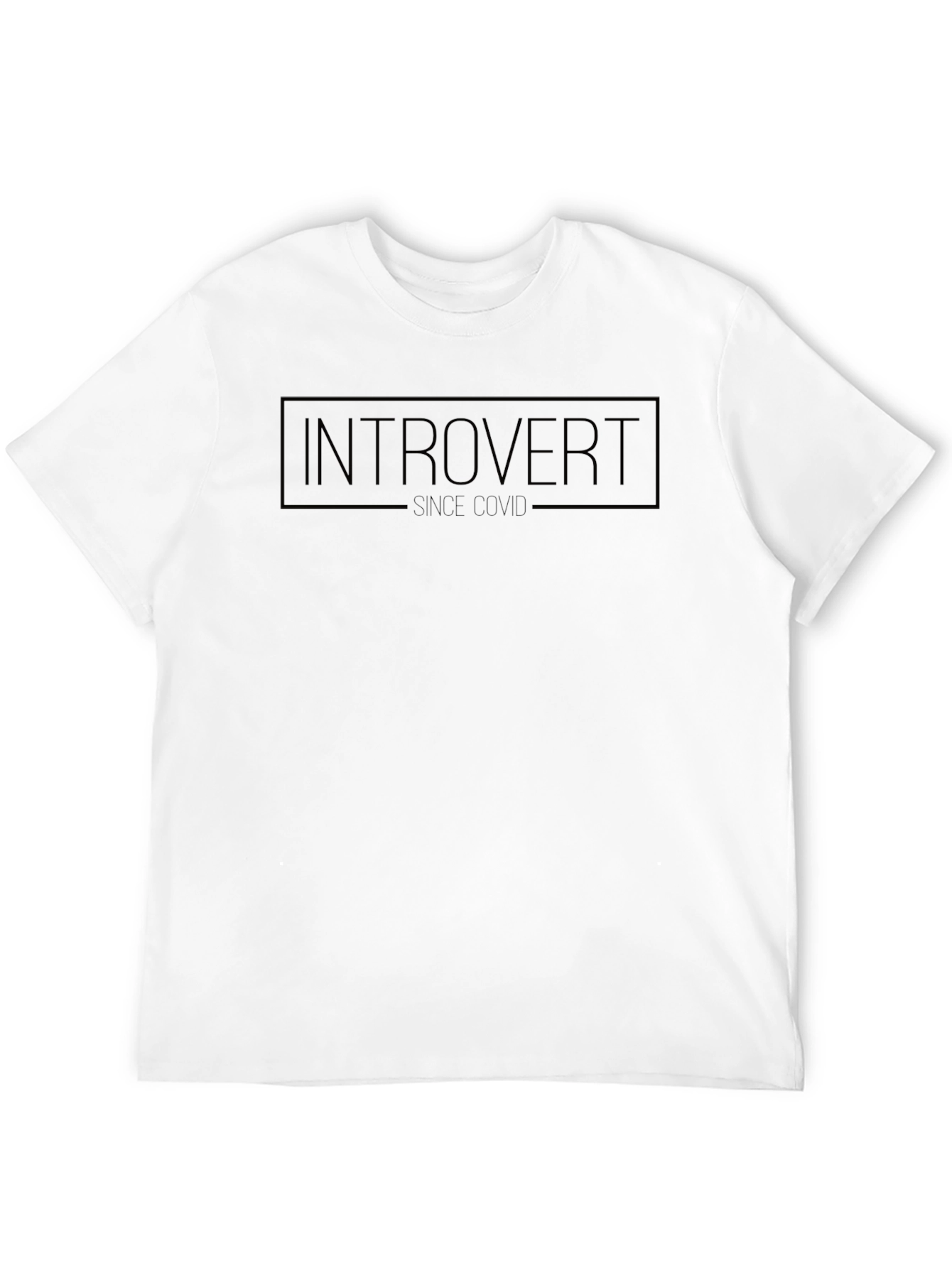 Introvert Since Covid Black T-Shirt