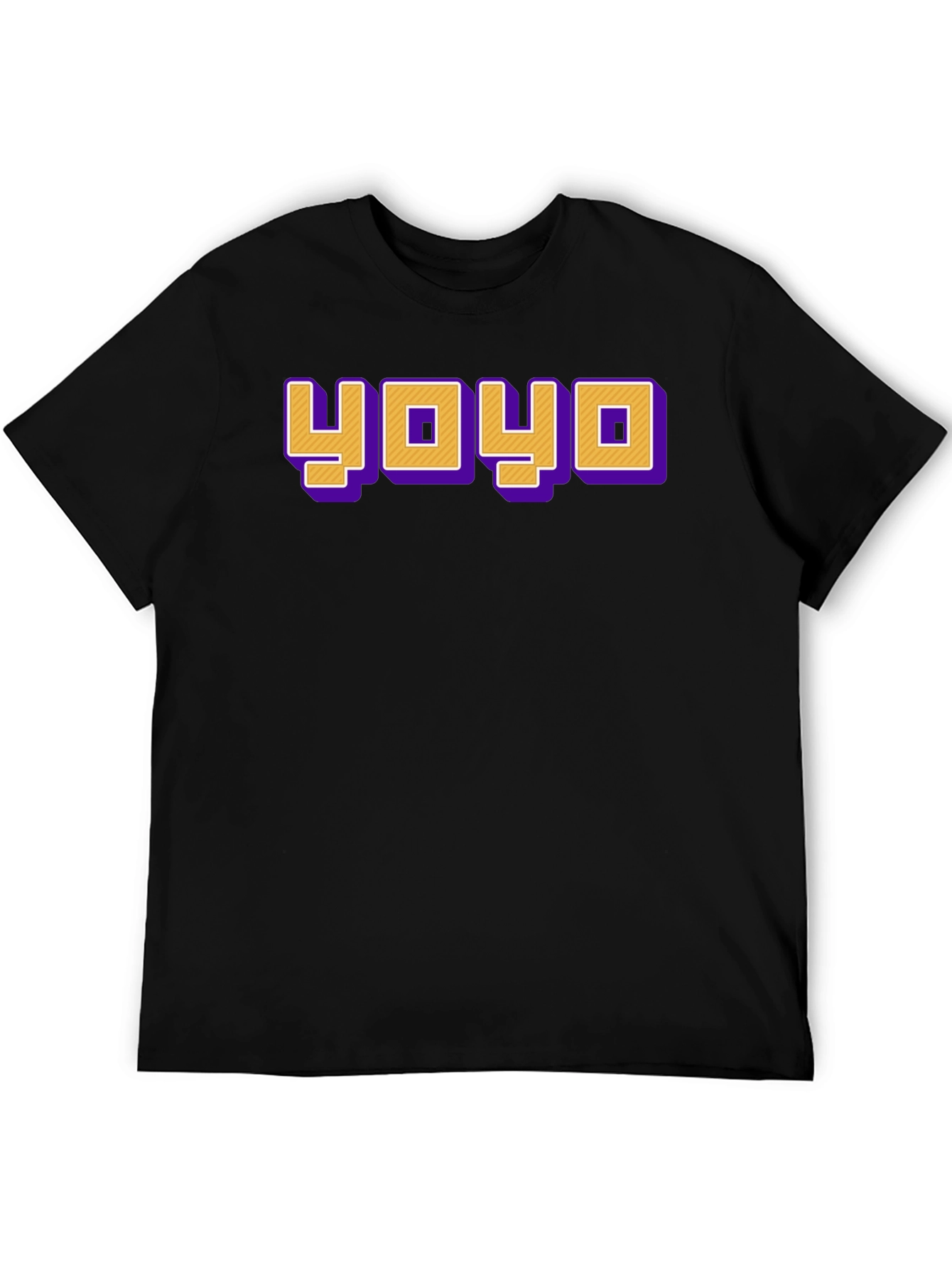 YOYO Graphic Tee - Retro Style Black T-Shirt