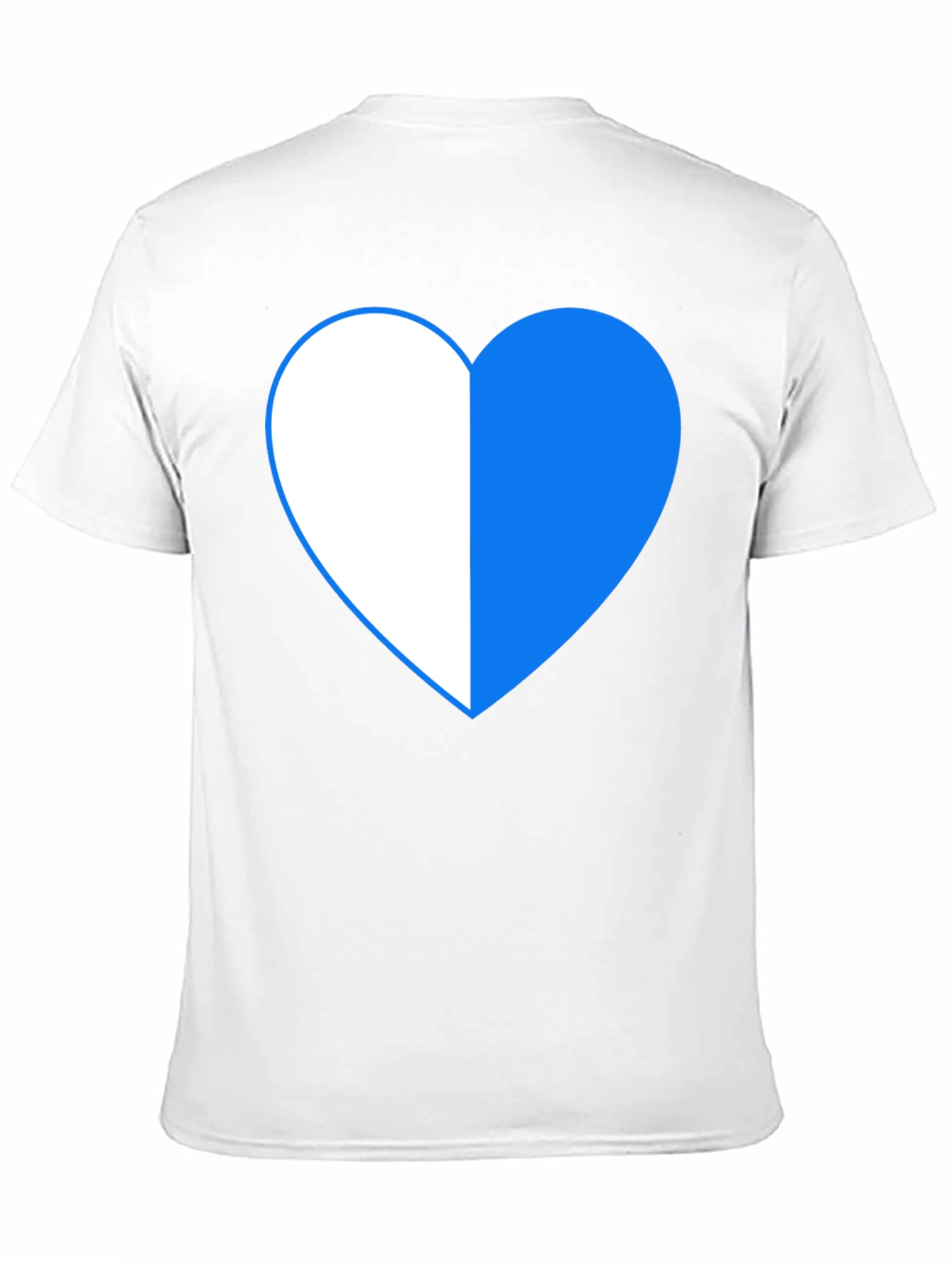 Two-Tone Heart Graphic Tee - Black