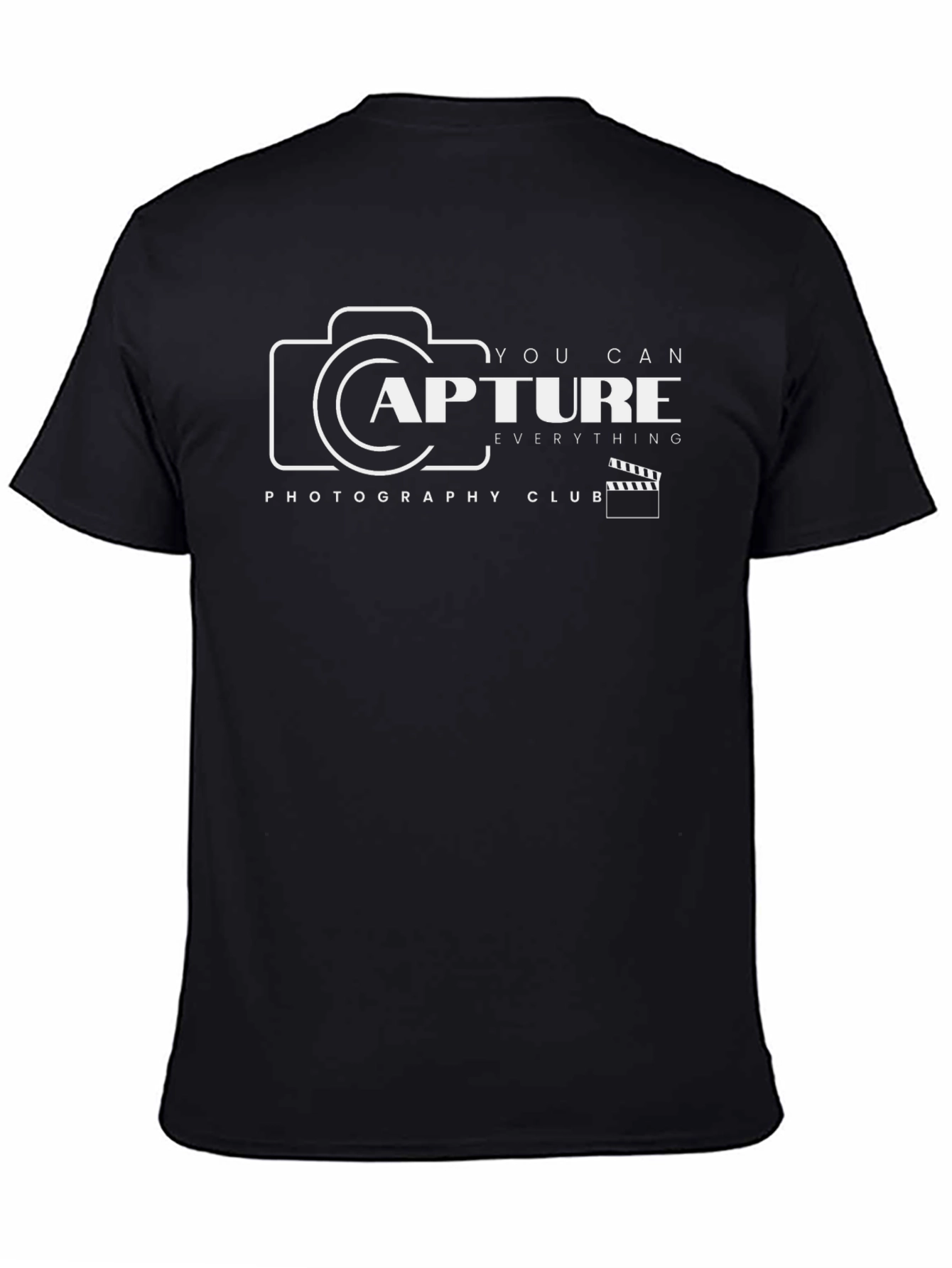 Capture Everything Photography Club Black T-Shirt