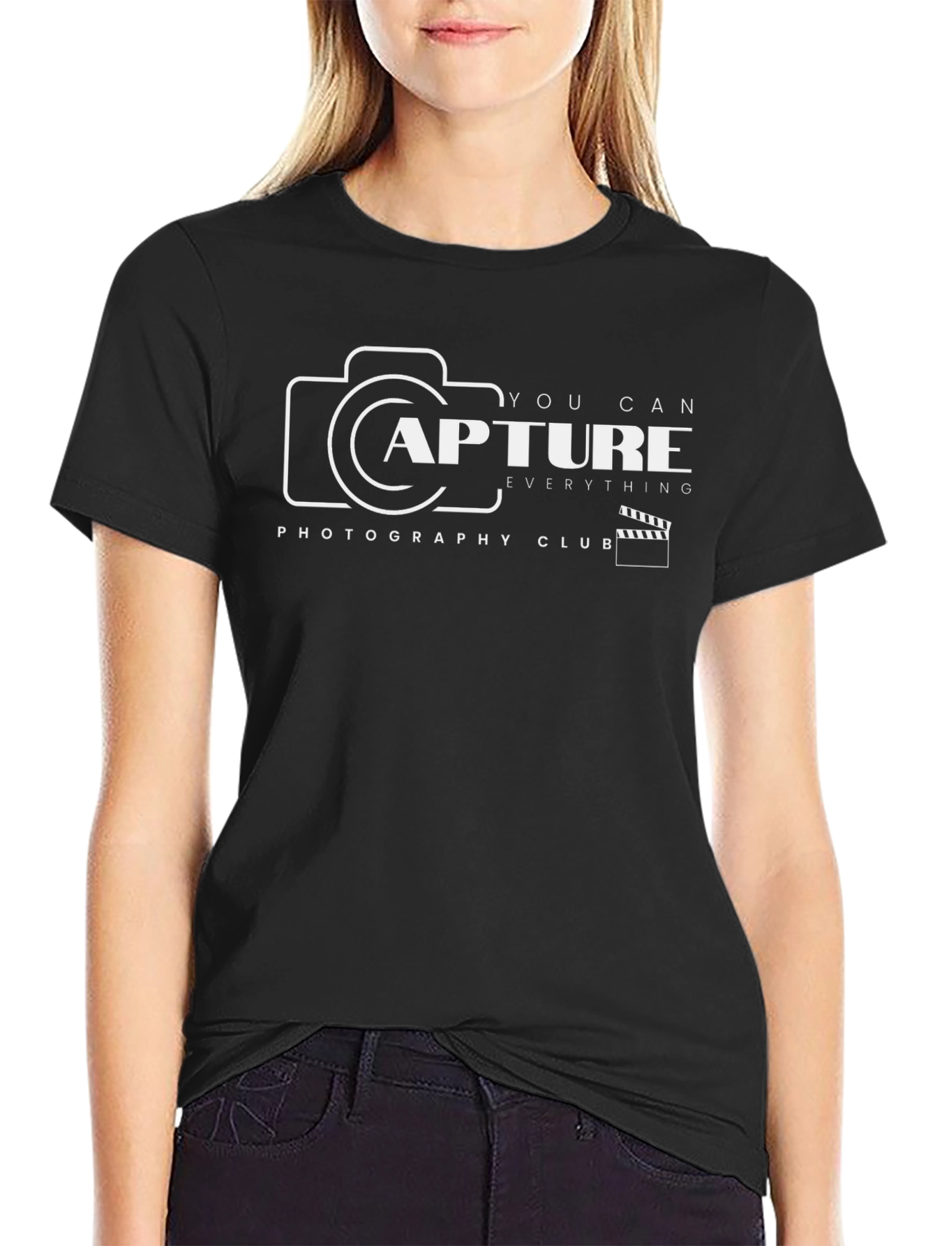 Capture Everything Photography Club Black T-Shirt