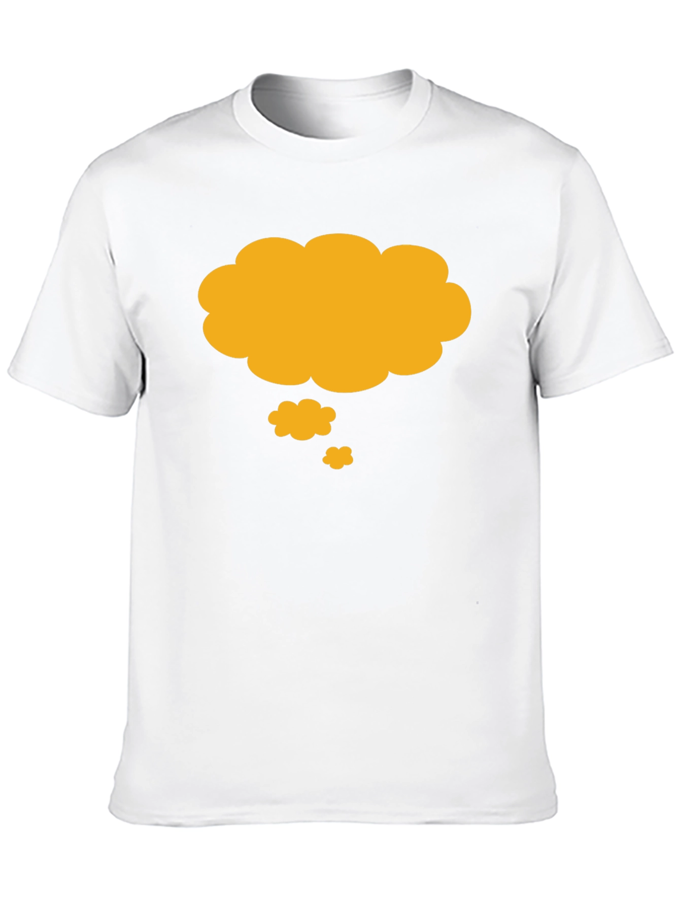 Thinking Cloud T-Shirt - Black Casual Cotton Tee