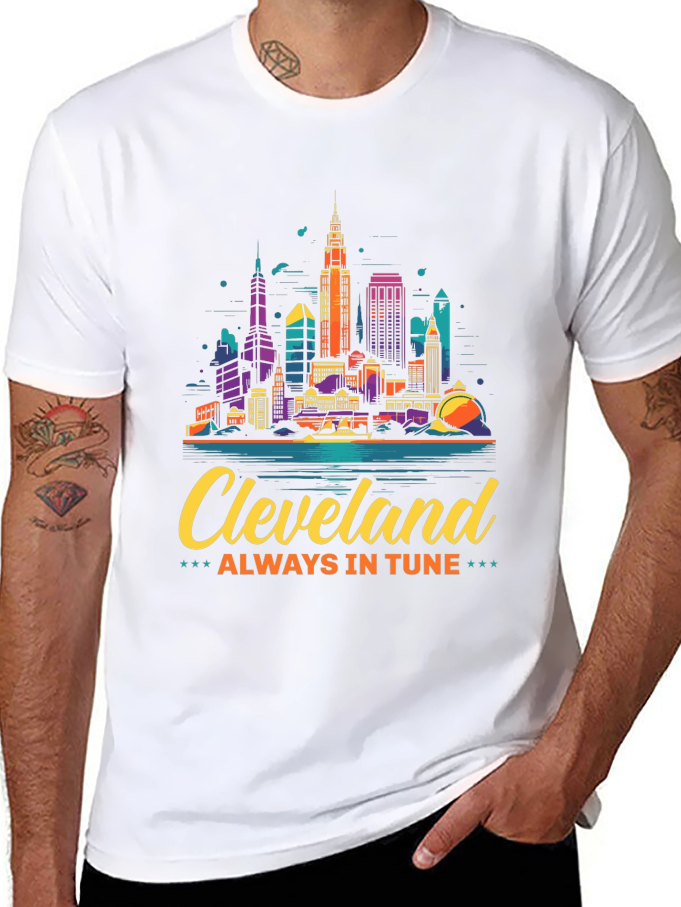 Cleveland Skyline Graphic Tee - Always In Tune